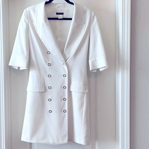 Venus White Blazer Mini Dress Size 4